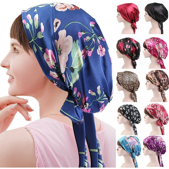 Headwear for Women Sleep Beanie Head Scarf for Bald Wraps Cancer Hats Turbans