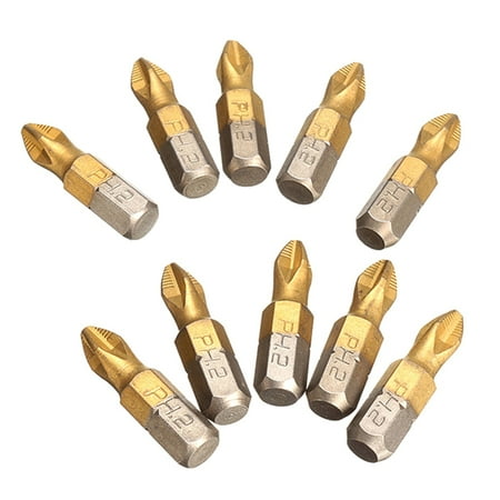 

MOMOJIA Practical 10pcs PH2Cross Head Screwdriver Bit Set Resistance