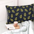 thumbnail image 4 of Bingfone Avocado for Double-Sided Plush Throw Pillow Cover, Pillow Protector with Hidden Zipper, Cushion Protector Home Decoration (Without Pillow Core)-14"x20", 4 of 6