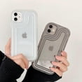 thumbnail image 2 of Simple Advanced Transparent Airbags Soft Phone Case Compatible with iPhone Case (Black,iPhone 12 Pro), 2 of 7