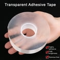 thumbnail image 4 of OIUR 1 Roll 300CM Nanometer Tape Waterproof Double Sided Heavy Duty Strong Adhesive Tape Removable Traceless Multipurpose Clear Mounting Tape, 4 of 7