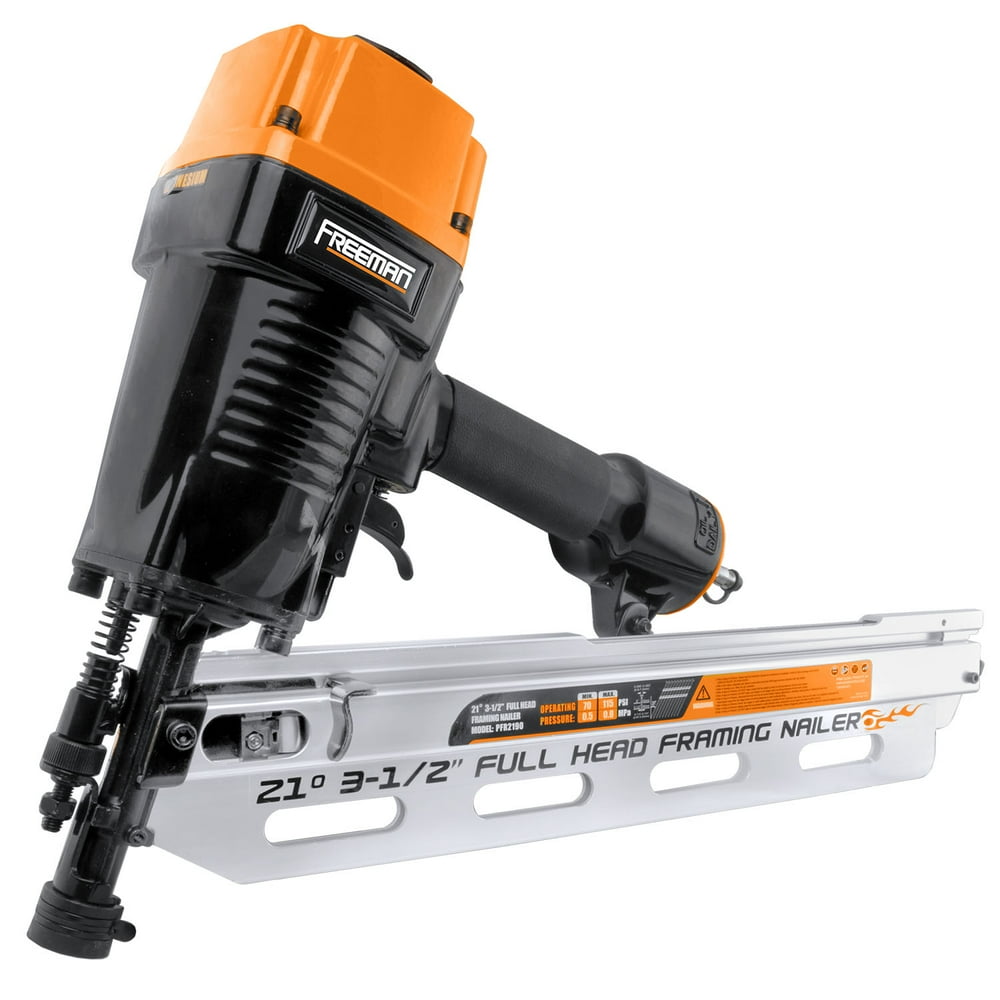 Freeman PFR2190 Pneumatic 21 Degree 31/2" Full Head Framing Nailer