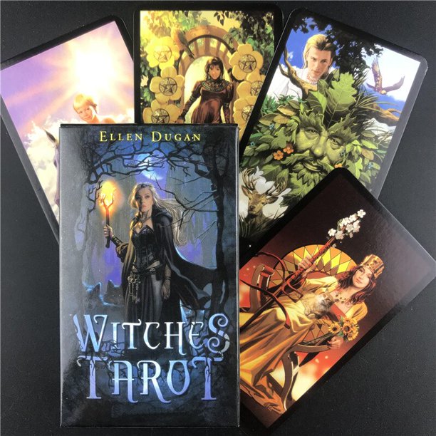 Juego de cartas de oráculo de Herbcrafter, baraja de Tarot, versión en inglés Fivean unisex