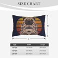 thumbnail image 6 of Bixox Pug dog Yoga Printed Pillow Protector,Super Soft Ideal for Home,Guests,Rentals - 16"x24", 6 of 8