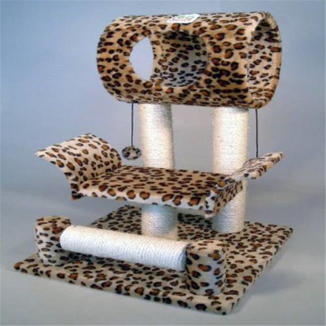Go Pet Club F12 28 in. Leopard Cat Tree Condo Furniture