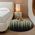 thumbnail image 3 of Round Area Rugs Collection 3 Ft, Sage Green Black Ombre Non-Slip Residential Carpet, Modern Abstract Striped Gradient Indoor Crawling Mats Doormat Runner Rugs Play Mat forBedroom, 3 of 9