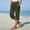 Army Green, variant on Women's Elastic Waist 3/4 Capri Harem Pants with Pockets Casual Loose Solid Yoga Trousers