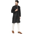 thumbnail image 6 of SKAVIJ Men's Kurta Pajama Set Embroidered Art Silk Party Dress Brown S, 6 of 6