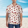 thumbnail image 4 of Goofa Red Mushroom Hawaiian Shirt for Men, Unisex Summer Beach Casual Short Sleeve Button Down Shirts,Aloha Tropical Floral print shirt-X-Large, 4 of 9