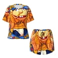 thumbnail image 4 of Lsque Sml Jeffy Women's Short-Sleeved Pajama Set - 2 Piece Soft and Lightweight Sleepwear Set-X-Large, 4 of 9