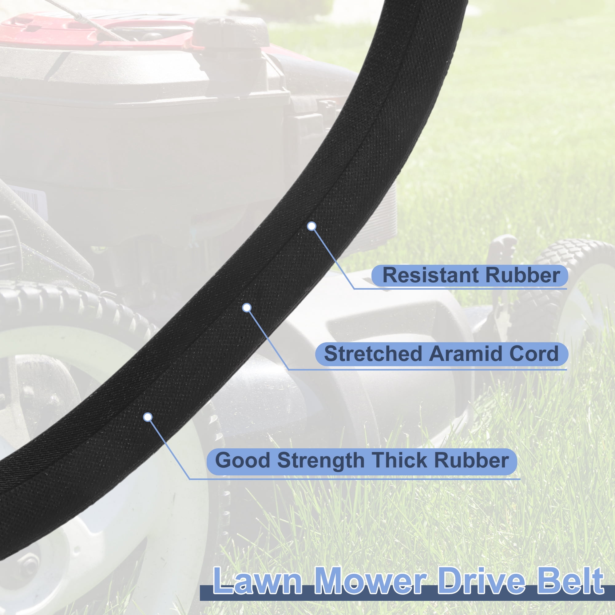 Unique Bargains No.604830/932541 Lawn Mower Deck Belt for Hustler Raptor 48" Lawn Mower