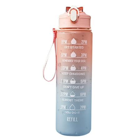 

900ml Frosted Water Bottle Outdoor Sport Travel Gym Drinking Kettle (Pink)