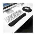 thumbnail image 5 of 1 Set Keyboard Wrist Pad Waterproof Ergonomics Design Breathable Super Soft Support Wrist Rubber Mouse Cushion with Keyboard Wrist Pad Set - Black Round, 5 of 5