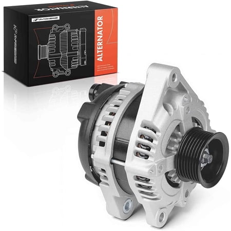 A-Premium Alternator Compatible with Honda & Acura Vehicles - Accord 2008-2012 L4 2.4L, TSX 2009-2014 L4 2.4L - 12V 130Amp CW 7-Groove Pulley, Replace# 104210-5890, 31100-R40-A01, 06311-R50-505RM