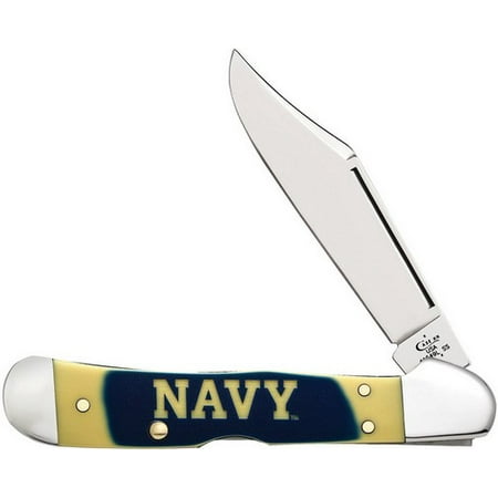 - Case 17713 US Navy Copperlock Mirror 2 Blades Folding Knife Pocket Folder