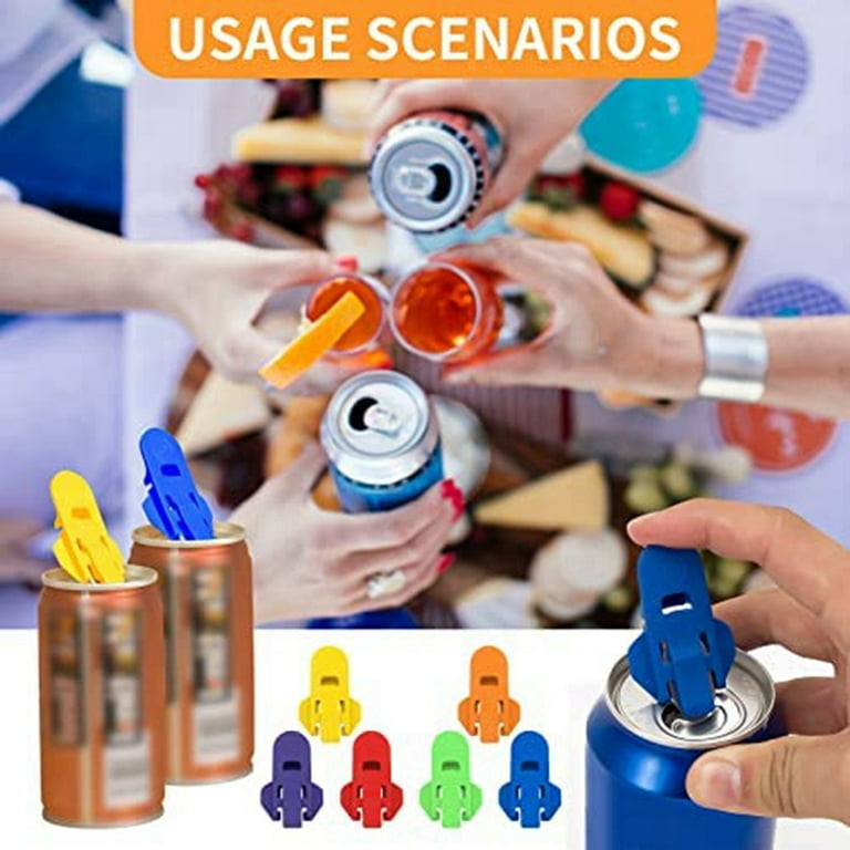 Manual Easy Can Opener, 6pcs Color Soda Beer Can Opener Beverage