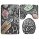 thumbnail image 1 of ABPHQTO Qué es la vida Juego de alfombras de baño de 3 piezas Alfombra de baño Alfombra de contorno y tapa de inodoro ABPHQTO Cont-CHAPPLE-29575, 1 of 2