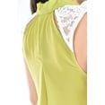 thumbnail image 4 of Blusa con detalle de encaje Roman Fashion /Juvenil, 8040 (Lima) verde lima M, 4 of 6
