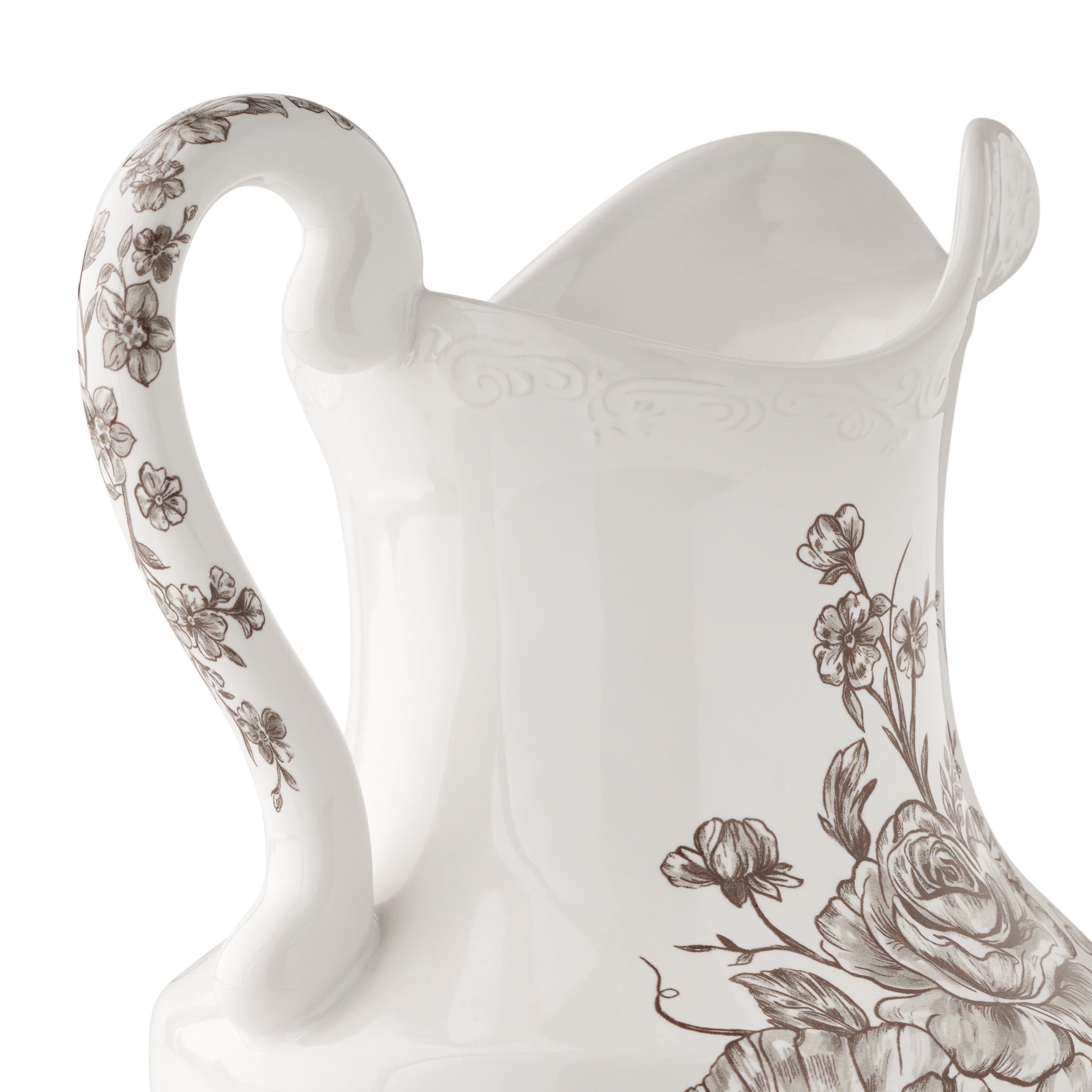 The Pioneer Woman Agatha Stoneware 2-Quart Pitcher, Brown