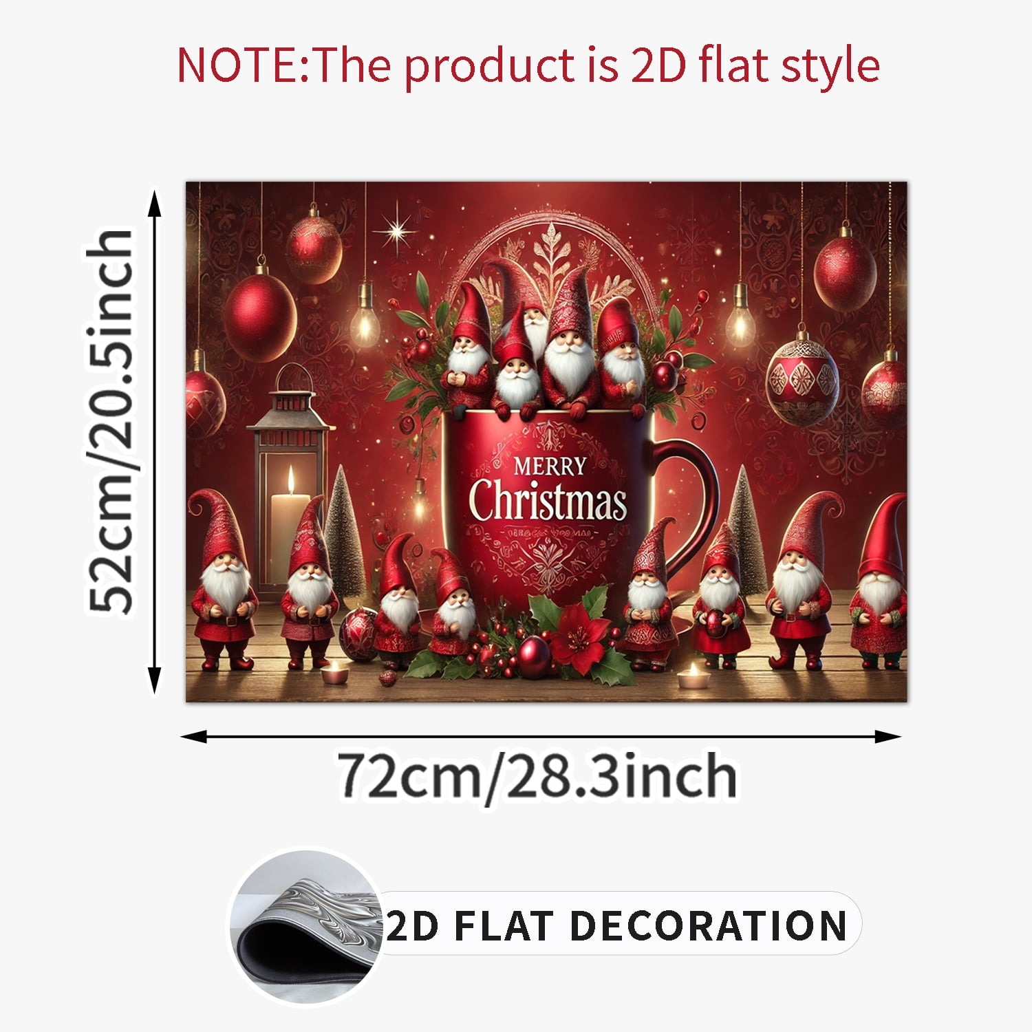 Stove Top Cover for Electric Stove- Christmas coffee cup pattern Ceramic Stove top Cover, Heat Resistant Glass Cooktop Cover, Flat RV Range Stovetop Protector, Dish Drying Mats for Kitchen