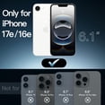 thumbnail image 2 of JETech Magnetic Case for iPhone 17e (2026) / iPhone 16e, Compatible with MagSafe (Clear), 2 of 6