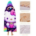thumbnail image 4 of Hello Kitty Blanket Hoodie, Wearable Blanket, Cloak Hooded Throw Blanket, Soft Warm Fluffy Blankets for Bed Couch Sofa, 4 of 8