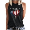 thumbnail image 2 of VKOYWKM Stars and Stripes Graphic Tank Tops Women American Flag Graphic Tank Shirts Sleeveless Loose Fit Crew Neck Tanks Patriotic Independence Day Clothes, 2 of 4