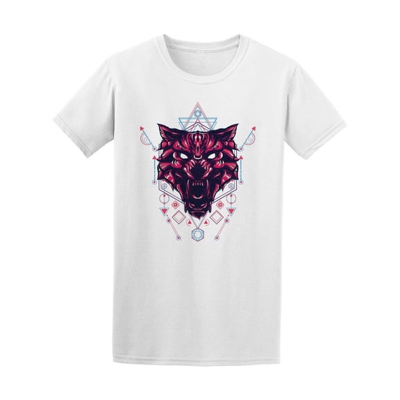Wild Wolf Sacred Geometry Tee Men's -Image by Shutterstock