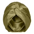 thumbnail image 4 of Gtoiithly Adjustable Silk Satin Hair Bonnet for Sleeping, Double Layer, Night Turban for Large Long Curly Braid Women Men Hair Light Green One Size, 4 of 4