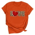 thumbnail image 1 of Pisexur Valentines Day T-shirt Top Femmes Imprimé Manches Courtes Haut Manches Courtes Col Rond Haut Chemise, 1 of 2