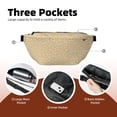 thumbnail image 4 of Naloa Daisies Flowers Print Running Belts for Men Women,Running Fanny Pack with 2-Zipper Pockets,Waterproof Waist Pack for Travel Hiking Running Outdoor Sports, 4 of 8