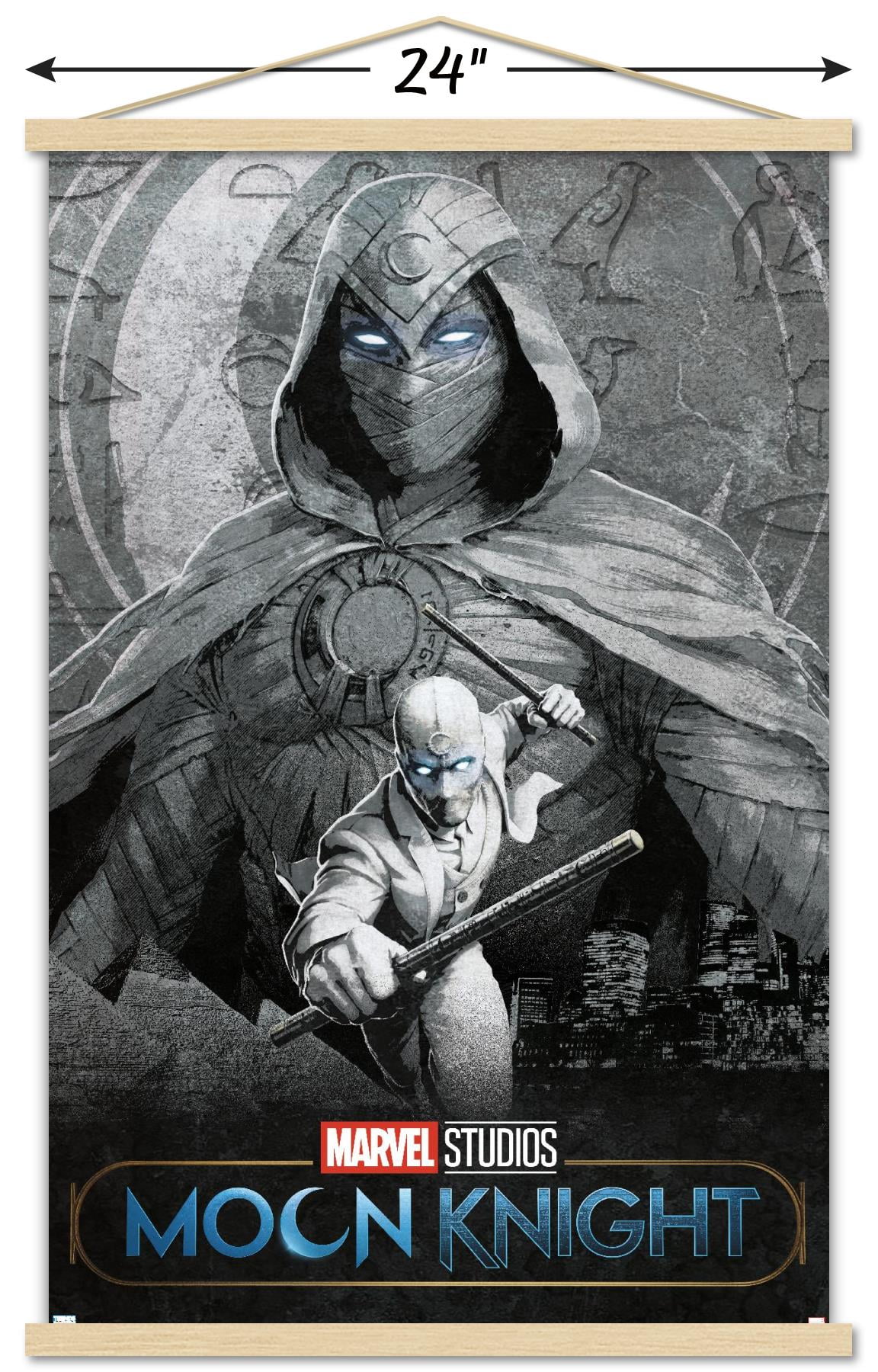 Marvel Moon Knight - Teaser Wall Poster with Magnetic Frame, 22.375" x 34"