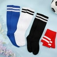 thumbnail image 7 of AIGIA 4 Pairs Childrens Football Socks Kids Football Socks Breathable Soccer Socks Long Football Sports Socks, 7 of 7