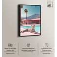 thumbnail image 3 of Art Remedy Modern Tiger Art Canvas, 24" x 36", Black Frame, Leopard Pink House, 3 of 7
