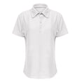 thumbnail image 6 of Siminsem Womens Casual Sweater Top V Neck Button Down Knit Shirts 2026 Summer Short Sleeve Lightweight Work Blouses Collared Dressy Tops Plus Size S-3XL, White, 2XL, 6 of 6