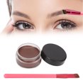 thumbnail image 3 of Eyebrow Cream And Brush Set, Waterproof Sweatproof Eyebrow Makeup Gel With Bevel Brush, Multifunctional Brow Pomade For Defines, Sculpts, Shades And Contours, 3 of 8