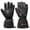 Black, variant on Savior Adult Battery Heated Gloves, Winter Ski Mittens Black XS-3XL
