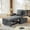 Dark Gray, variant on CQHXIAO Versatile Sleeper Sofa Chair with Foldable Table and USB Ports, Multi-Position Backrest and Metal Frame, 3-In-1 Design for Small Spaces, Living Room or Bedroom Use, Black