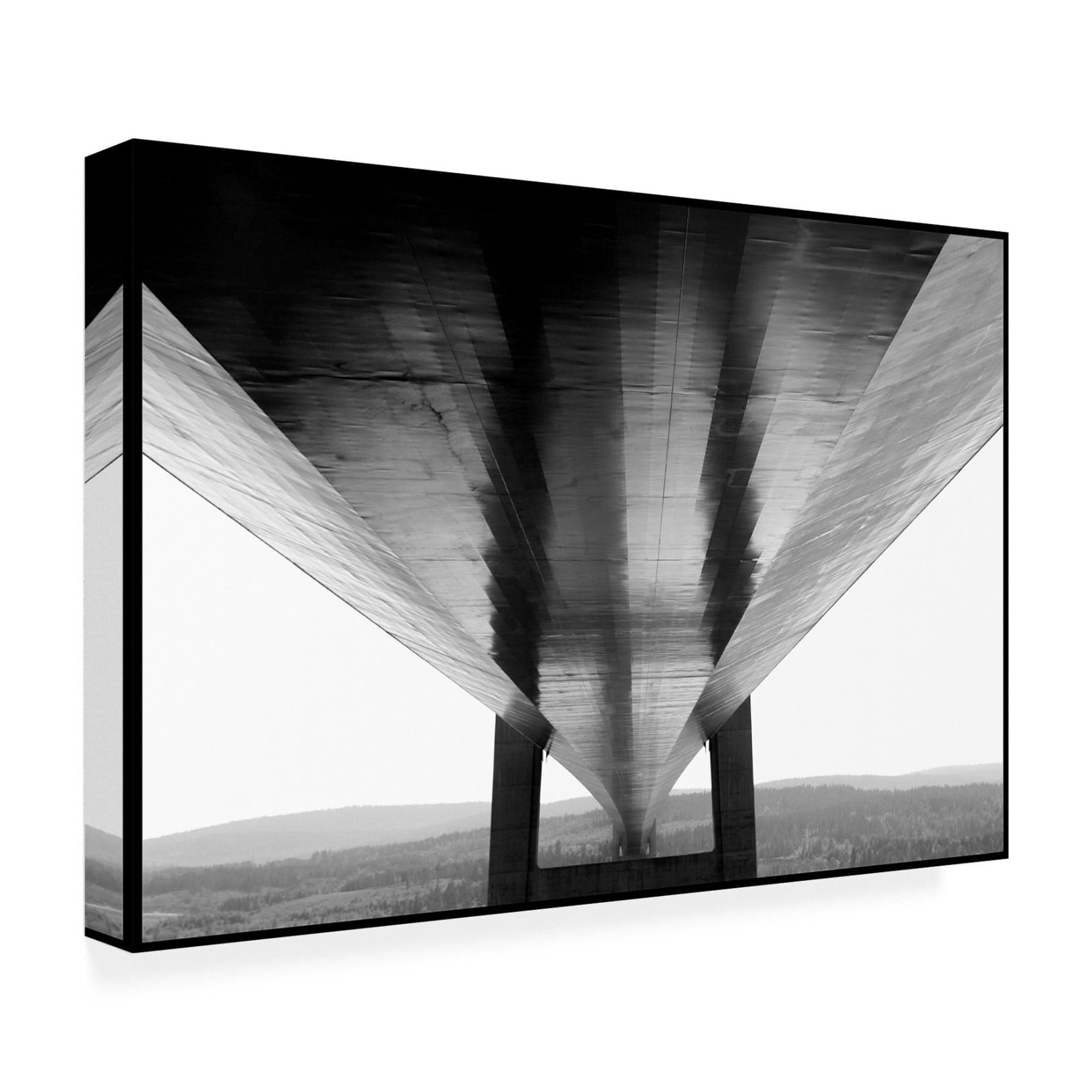 Canvas Wall Art - Bror Johansson 'Under The Bridge' Wall Art for Living Room, Bedroom, or Office Décor by Trademark Fine Art - 47 x 30 Inches