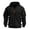 Black, variant on Men's Tactical Work Hoodie Polyester Blend Multi Pocket Utility Long Sleeve Sweatshirt Outdoor Casual Fall Winter Jacket Coat Top