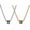 Gold+Silver, variant on Stainless Steel Rainbow Lesbian Gay Pride LGBT Pendant Chain Necklace Men Women-Silver