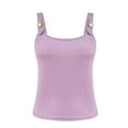 thumbnail image 4 of Byworldtasic Crop Tank Tops for Women Sleeveless Square Neck Textured Casual Slim Fit Trendy Cropped Shirt, 4 of 6