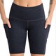 thumbnail image 3 of "Absorción del sudor unisex transpirable moda deportes ejercicio Pantalones cortos gimnasio Yoga Trunks, Hemp gray M", 3 of 8