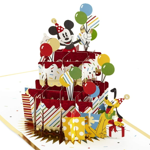 Tarjeta de cumpleaños Hallmark Signature Paper Wonder Pop Up Disney