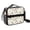 Bone and Dog, variant on Corgi and Box Black Pattern Insulated Lunch Bag with Shoulder Strap and Bottle Holder,Bento School Lunch Bag Box,11x9.5x3.5 Inches