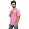 thumbnail image 3 of Atasi Men's Casual Short Kurta Indian Tunic V-Neck Cotton Top-Small, 3 of 6