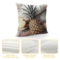 thumbnail image 4 of Creowell Gold Pineapples in The Marble，Printed Soft Decorative Square Throw Pillow Covers Cushion Covers Pillowcases，Couch，Pink and Gold, 4 of 5