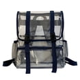 thumbnail image 2 of YAOMOBB School Bag Large Capacity Transparent School Backpack Adjustable Shoulder Strap Book Travel Backpack, 2 of 7
