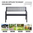 thumbnail image 6 of Outsunny 50" Garden Park Bench, Slatted Steel Outdoor Decorative Loveseat for Patio Lawn, 6 of 10