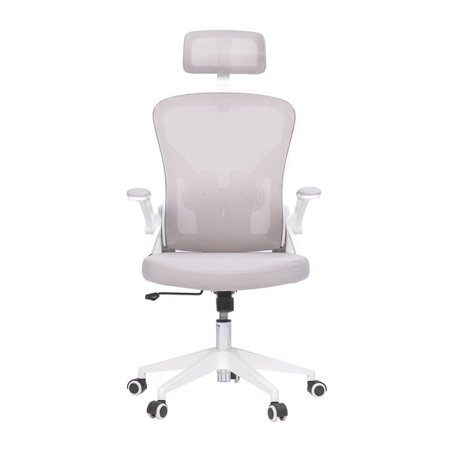 Silla Oficina Ergonómica Reclinable Deli Escritorio Blanca